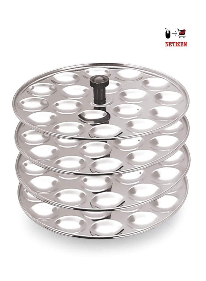 Netizen Stainless Steel Heavy Small/Mini Idli Stand/Idli Maker, Non-stick premium Idli Maker Makes soft round Mini Idlis at Home (4 Plate (72 Mini Idli)) - Image 5